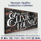 The Haunted Elixir Lounge Halloween Sign III - Tailored Canvases - Flyclothing LLC