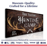 Family Hunting Camp Sign - Tailored Canvases - Flyclothing LLC