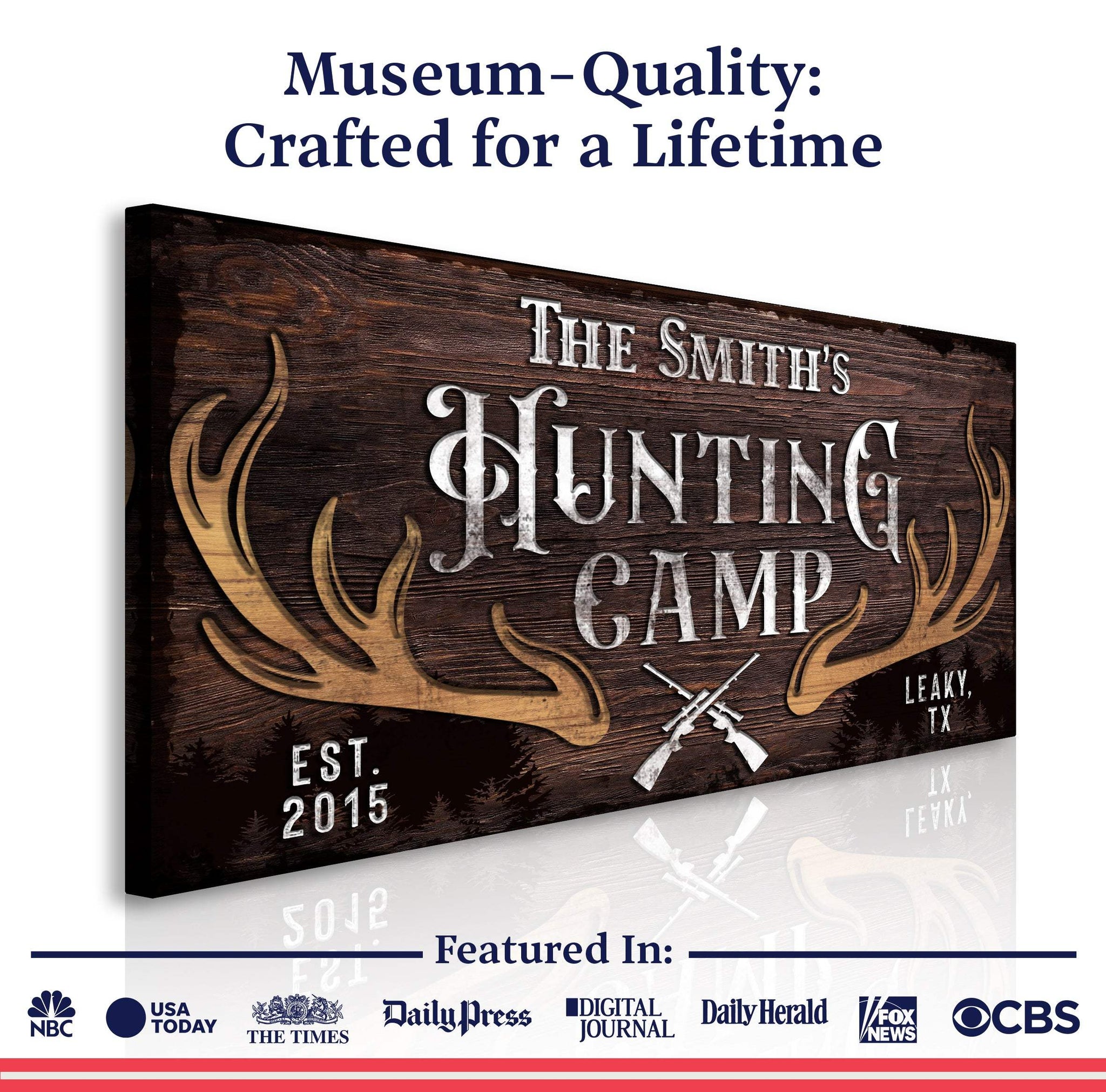 Family Hunting Camp Sign - Tailored Canvases - Flyclothing LLC