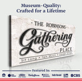 The Gathering Place Personalized Sign - Tailored Canvases - Flyclothing LLC