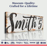 Personalized Party of Family Sign II - Tailored Canvases - Flyclothing LLC