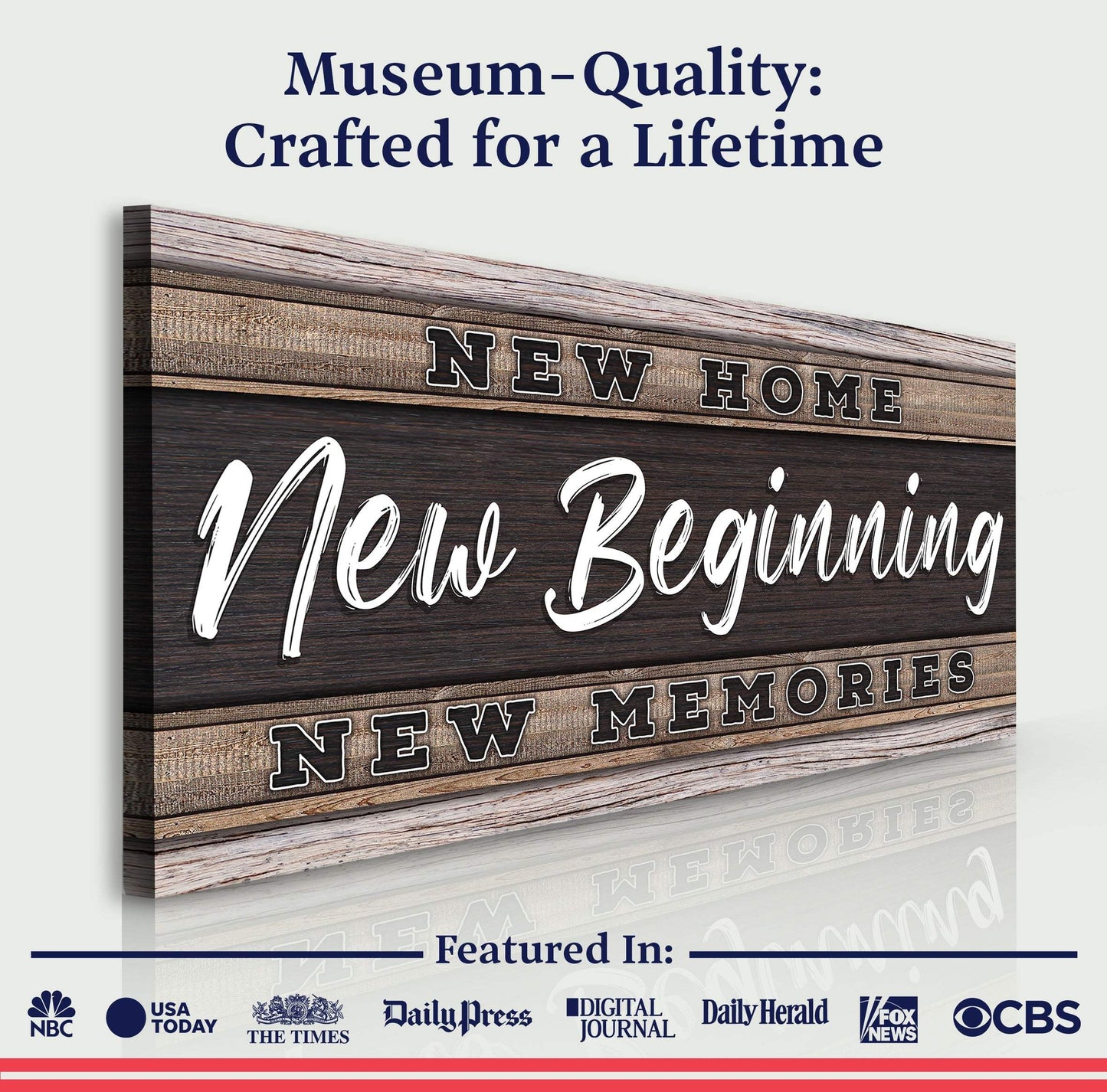 New Home, New Beginning Sign V - Tailored Canvases - Flyclothing LLC