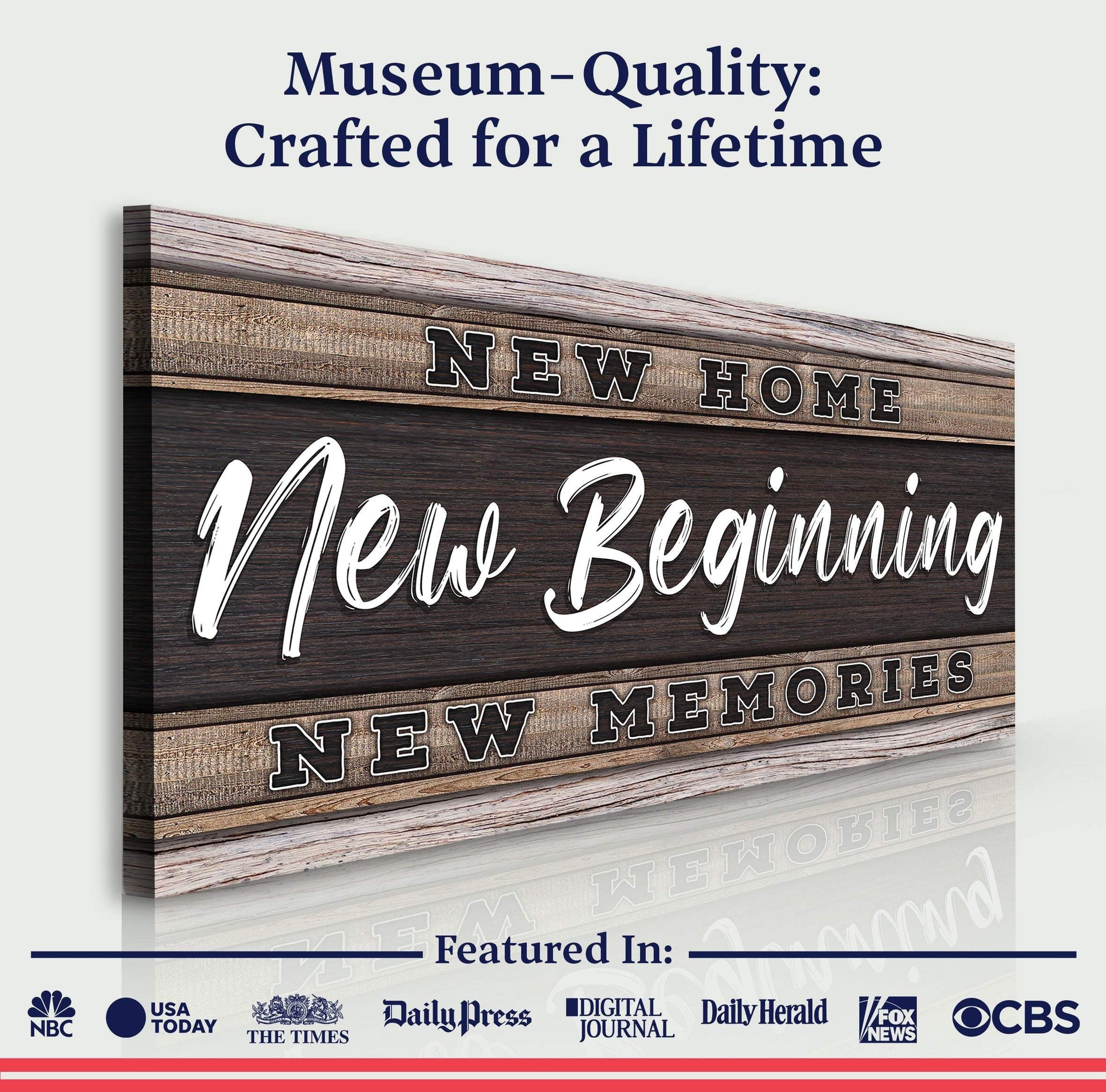 New Home, New Beginning Sign V - Tailored Canvases - Flyclothing LLC