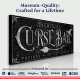 The Witch's Curse Bar Halloween Sign - Tailored Canvases - Flyclothing LLC
