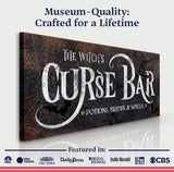 The Witch's Curse Bar Halloween Sign III - Tailored Canvases - Flyclothing LLC