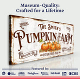 Personalized Pumpkin Farm Sign - Tailored Canvases - Flyclothing LLC