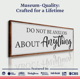Do Not Be Anxious About Anything Faith Sign III - Tailored Canvases - Flyclothing LLC