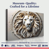 3D Majestic Lion Wall Art VI - Tailored Canvases - Flyclothing LLC