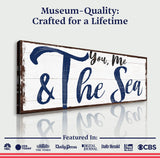 You, Me And The Sea Beach Sign II - Tailored Canvases - Flyclothing LLC