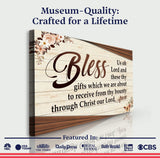 Bless Us Oh Lord Faith Sign III - Tailored Canvases - Flyclothing LLC