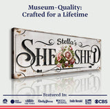 Personalized She Shed Sign - Tailored Canvases - Flyclothing LLC
