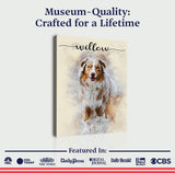 Pet Memorial Watercolor Portrait Sign II - Tailored Canvases - Flyclothing LLC