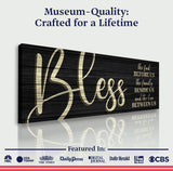 Bless The Food Before Us And The Love Between Us Sign VI - Tailored Canvases - Flyclothing LLC