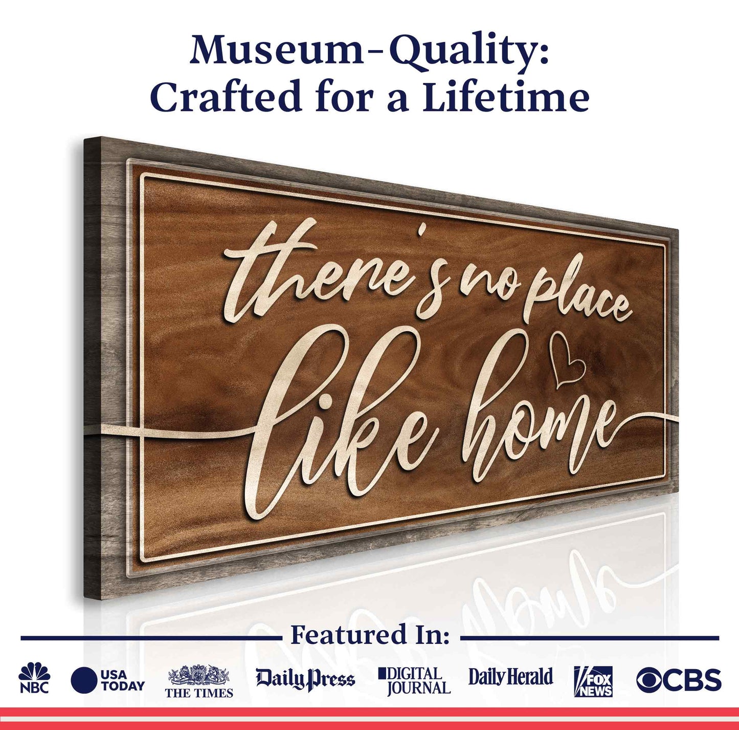 There's No Place Like Home Sign V - Tailored Canvases - Flyclothing LLC