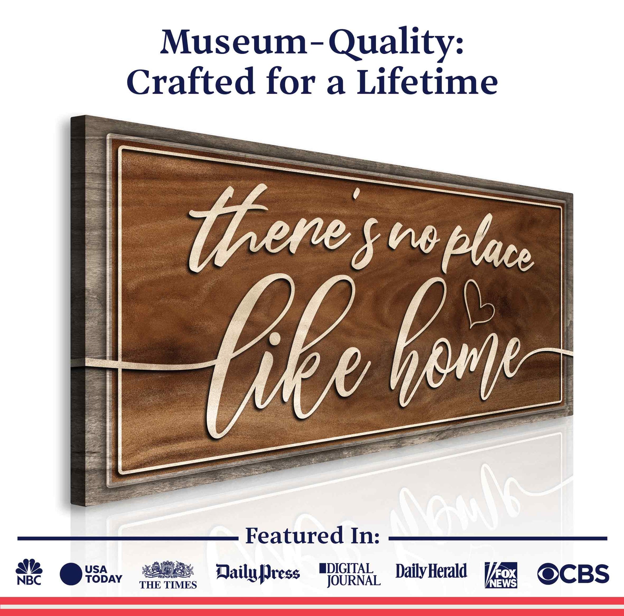 There's No Place Like Home Sign V - Tailored Canvases - Flyclothing LLC