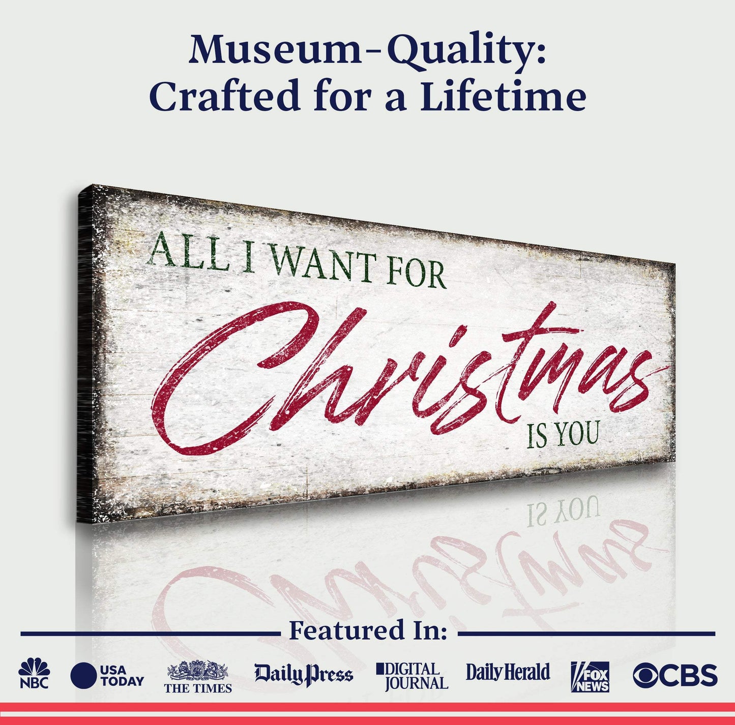 All I Want For Christmas Is You Sign III - Tailored Canvases - Flyclothing LLC