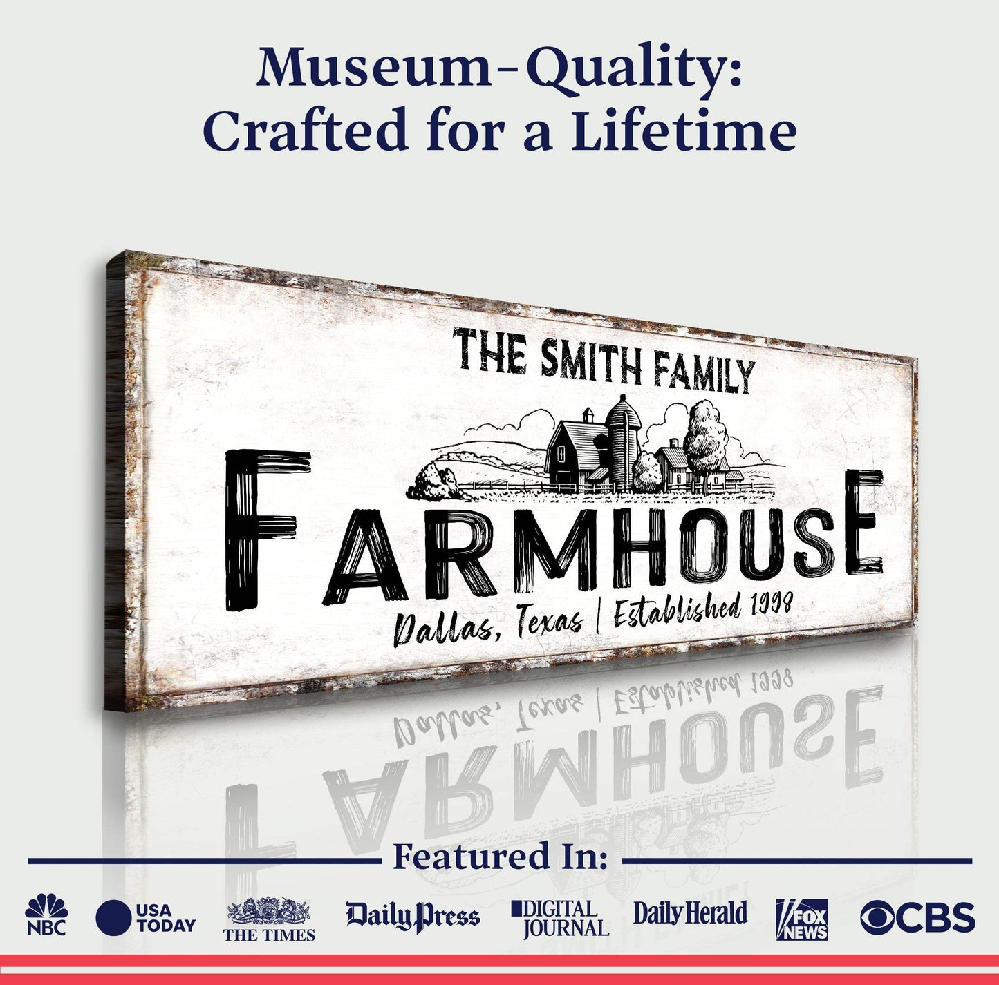 Rustic Farmhouse Sign XIII - Tailored Canvases - Flyclothing LLC