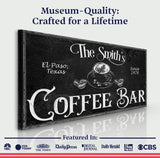 Personalized Coffee Bar Sign VI - Tailored Canvases - Flyclothing LLC