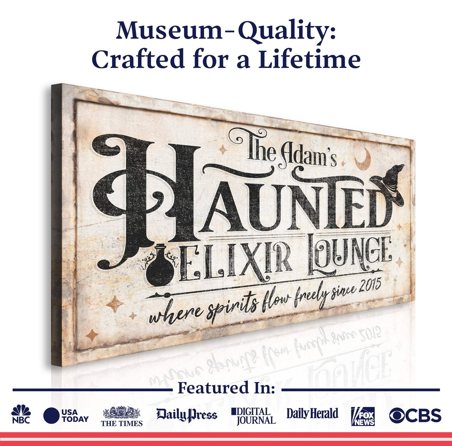 The Haunted Elixir Lounge Halloween Sign II - Tailored Canvases - Flyclothing LLC