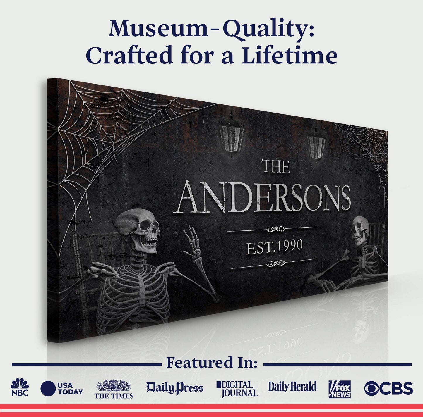 Personalized Gothic Sign VI - Tailored Canvases - Flyclothing LLC