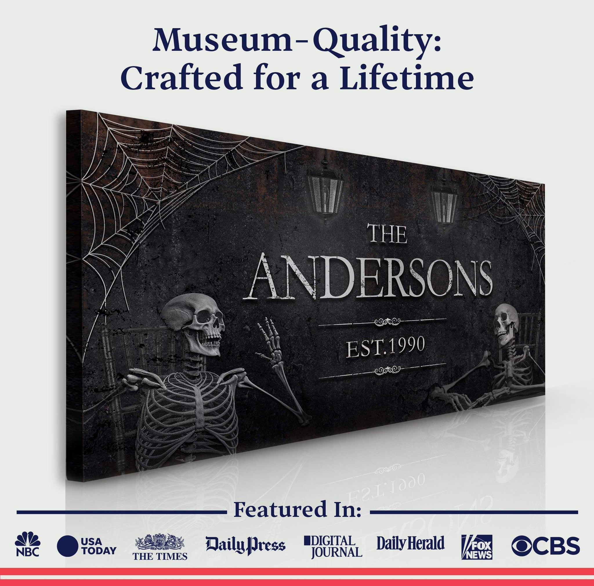 Personalized Gothic Sign VI - Tailored Canvases - Flyclothing LLC