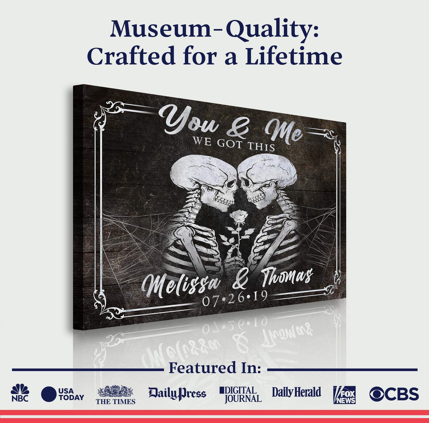 We Got This Skeleton Couple Sign II - Tailored Canvases - Flyclothing LLC