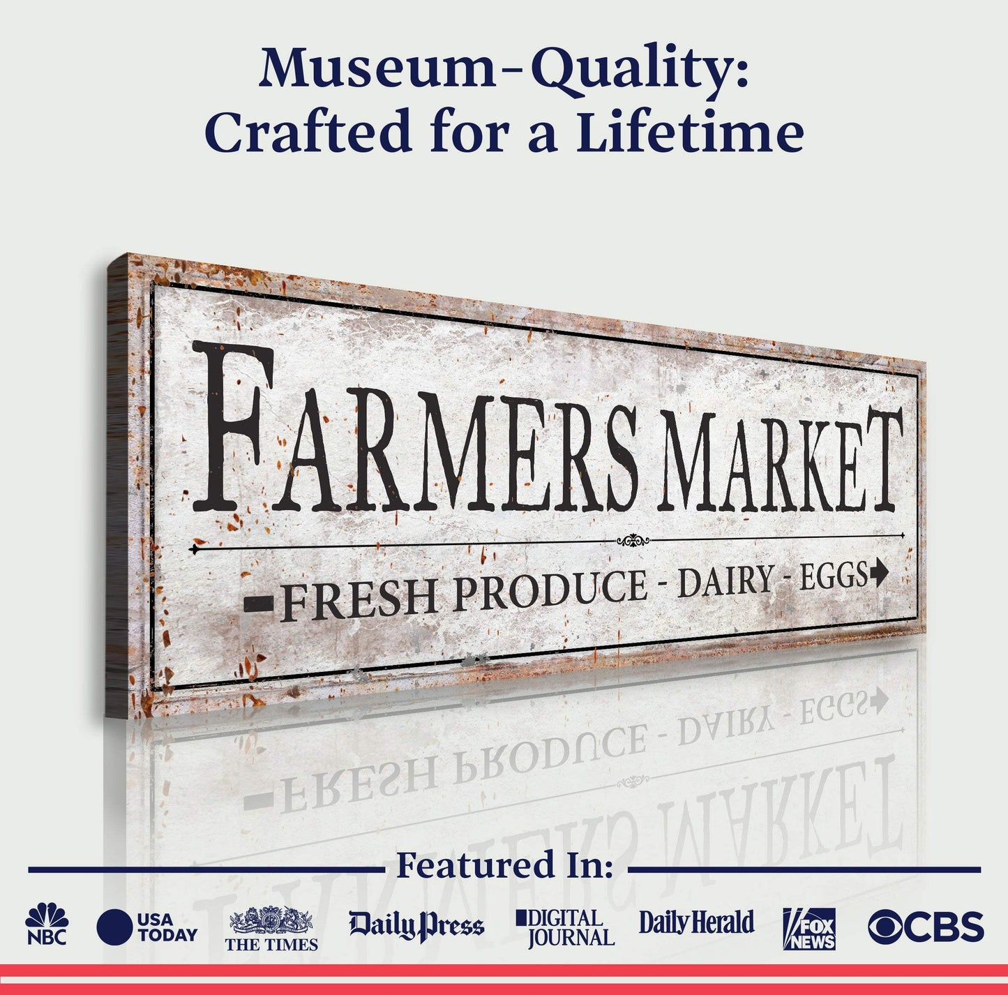 Farmers Market Sign III - Tailored Canvases - Flyclothing LLC