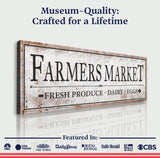 Farmers Market Sign III - Tailored Canvases - Flyclothing LLC