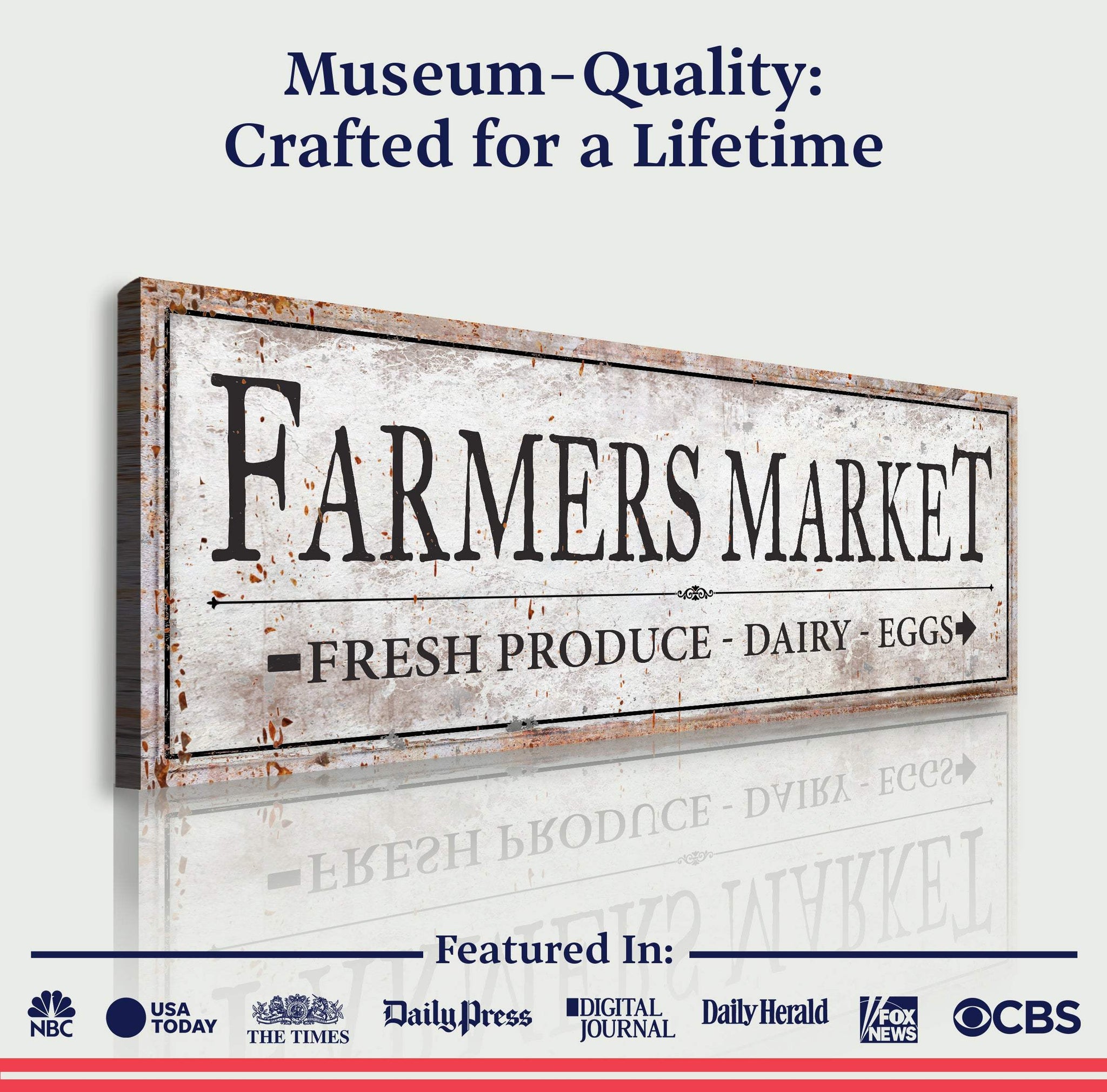 Farmers Market Sign III - Tailored Canvases - Flyclothing LLC
