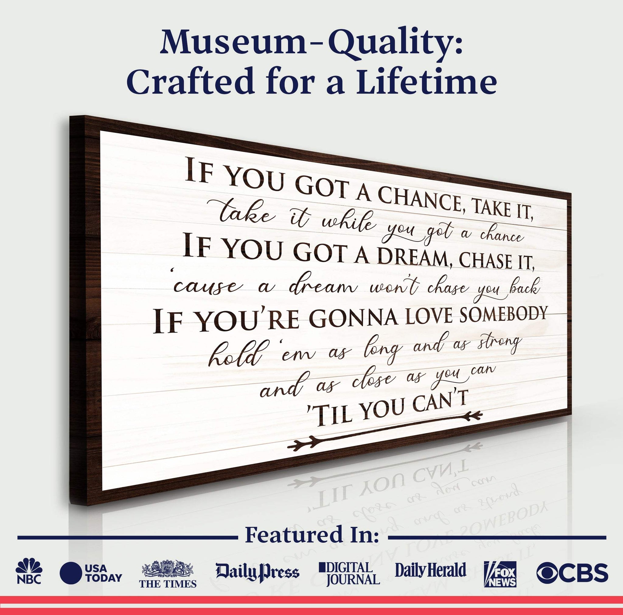 If You Got A Dream Bedroom Sign II - Tailored Canvases - Flyclothing LLC
