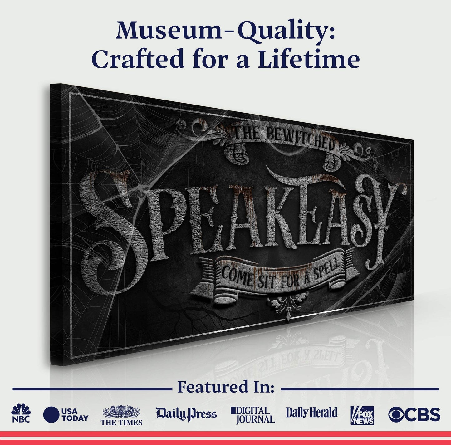 Wicked Witches' Graveyard Bar Halloween Sign III - Tailored Canvases - Flyclothing LLC