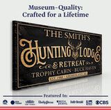 Family Hunting Lodge Retreat Sign - Tailored Canvases - Flyclothing LLC
