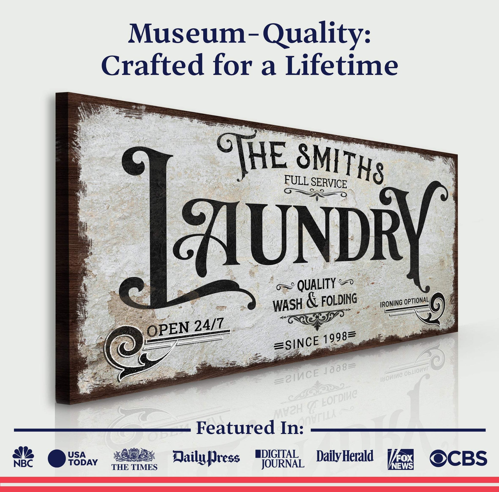 The Laundry Room Sign VII - Tailored Canvases - Flyclothing LLC