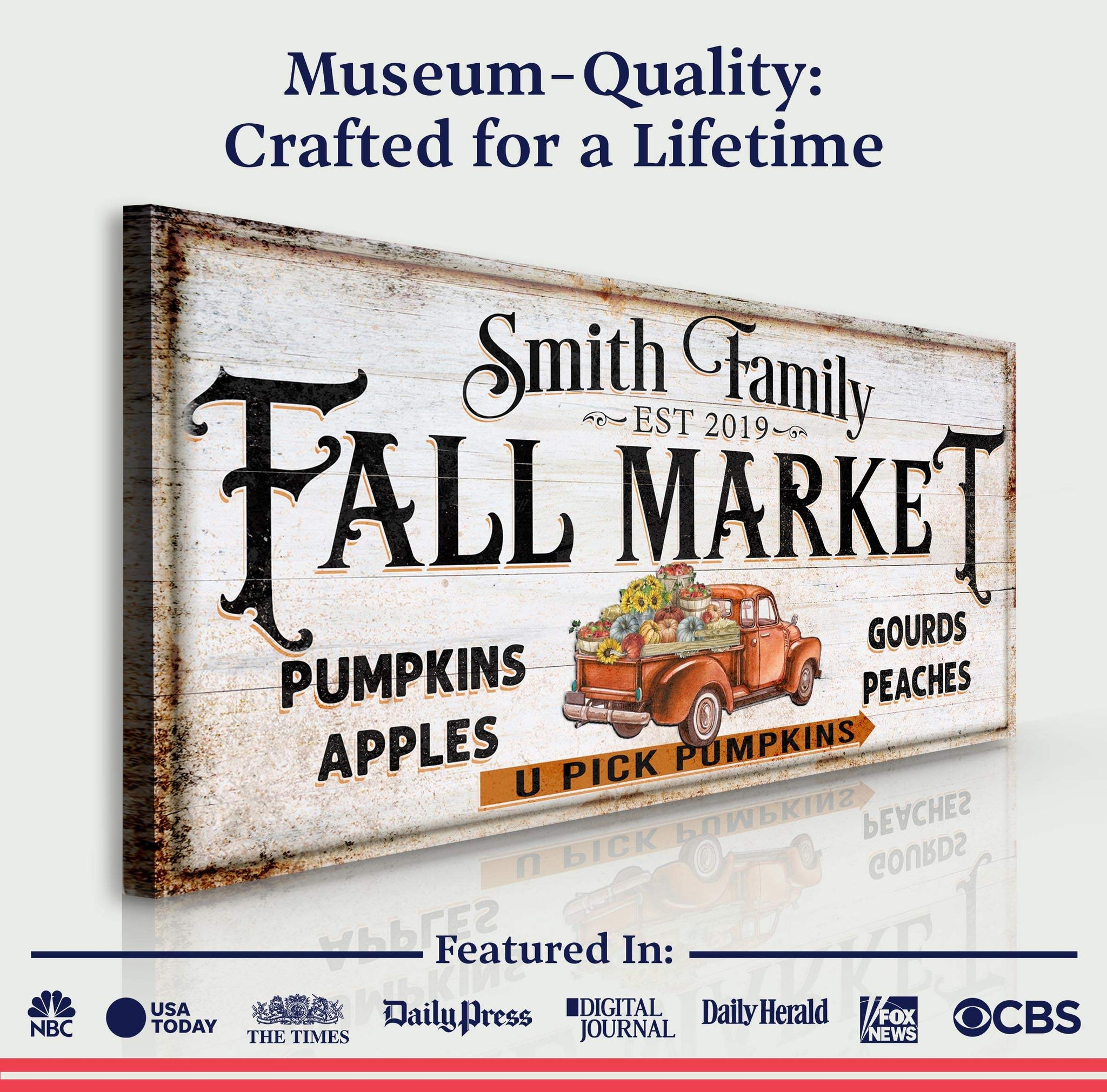 Fall Market Pumpkin Patch Sign - Tailored Canvases - Flyclothing LLC
