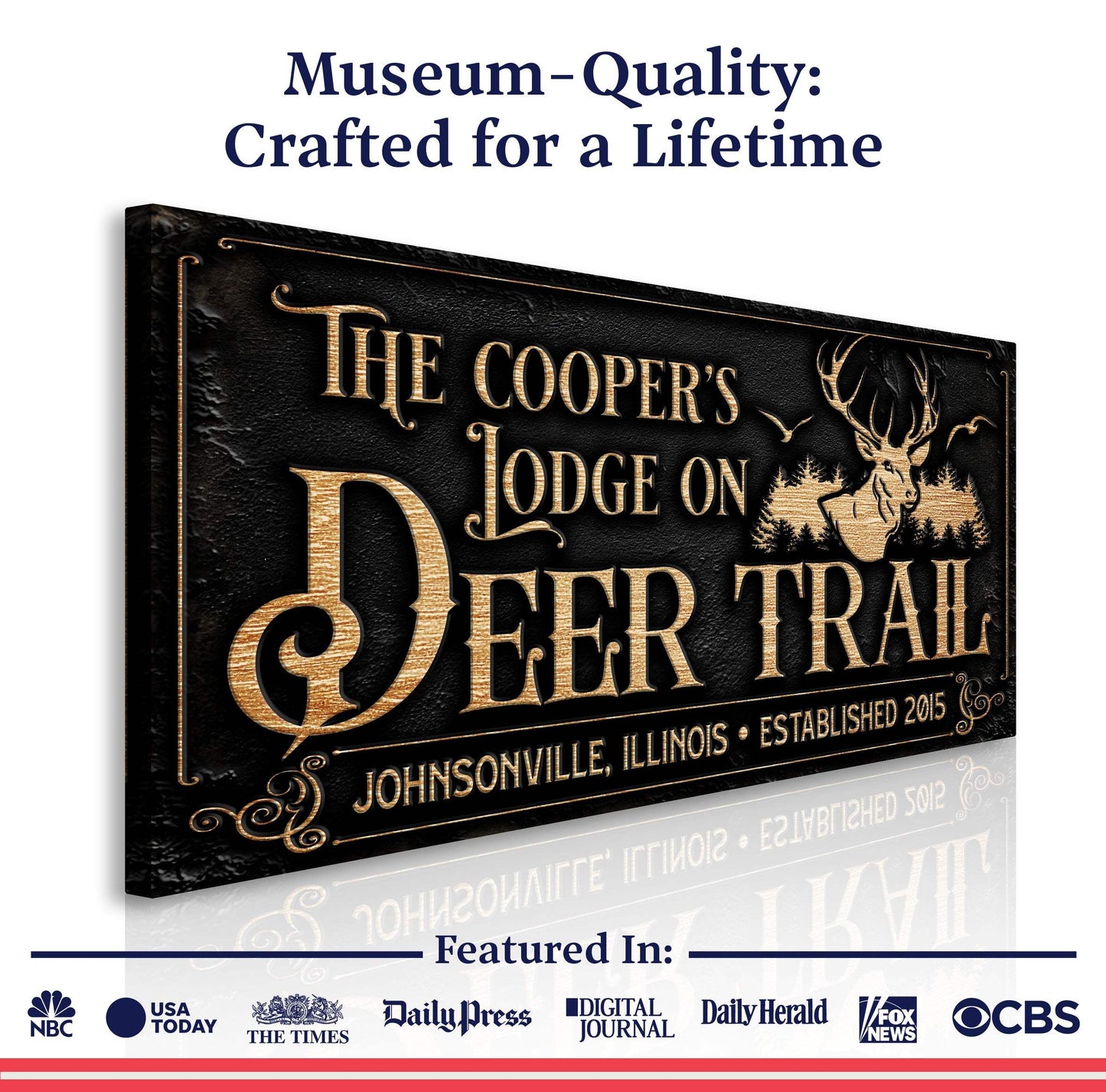 Hunting Lodge Sign - Tailored Canvases - Flyclothing LLC