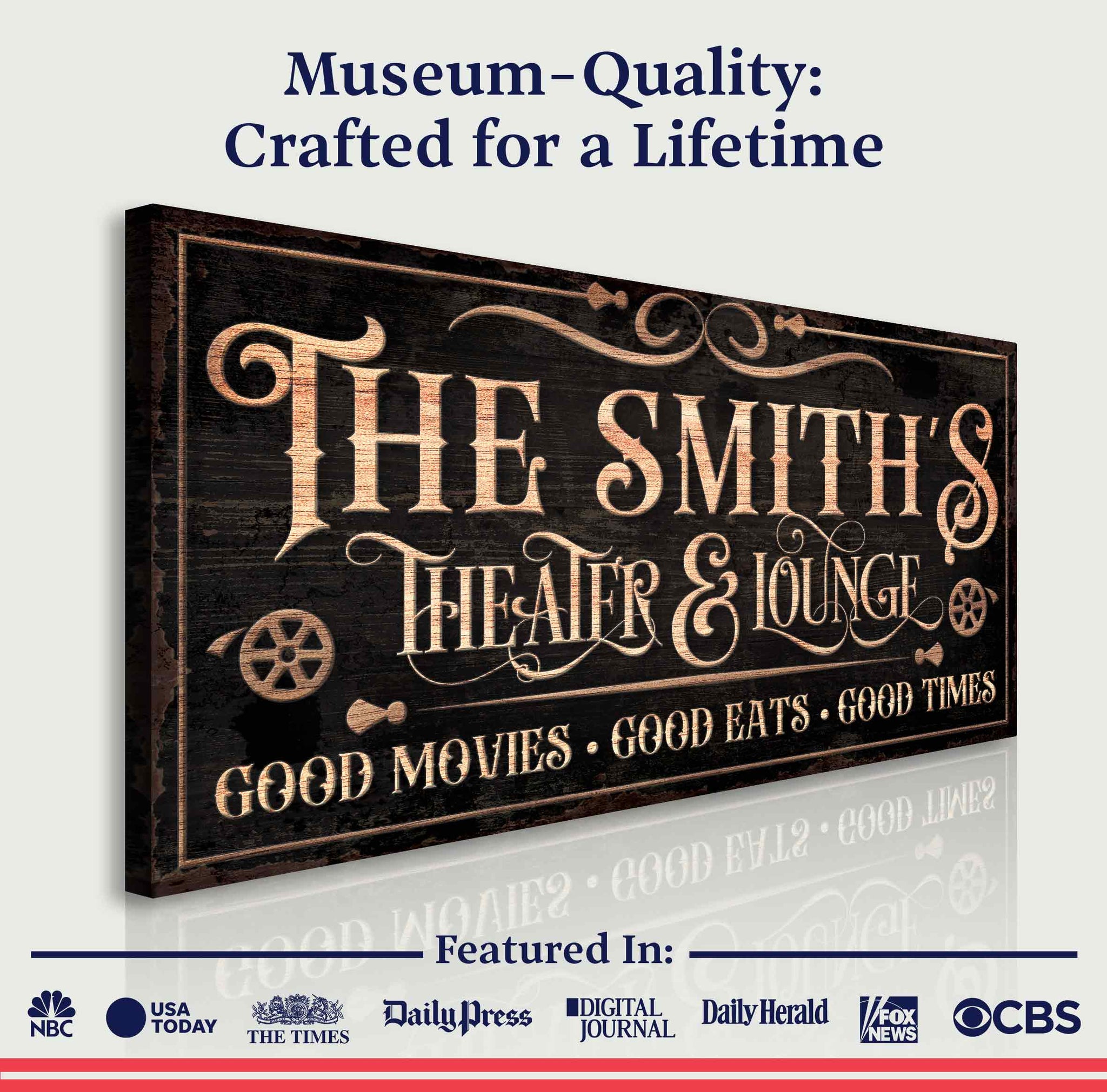 Personalized Theater Sign V - Tailored Canvases - Flyclothing LLC