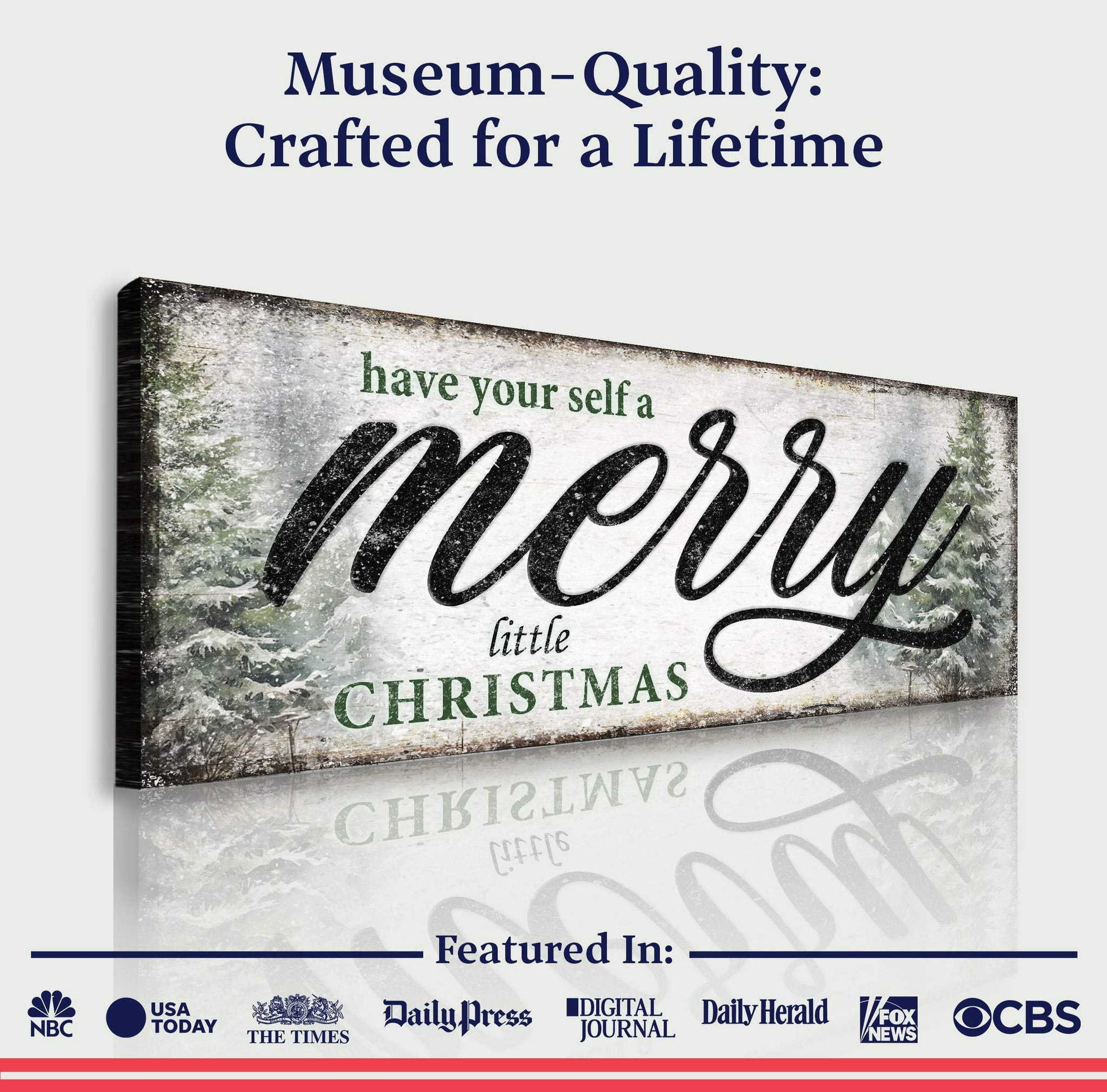 Have Yourself a Merry Little Christmas Sign VII - Tailored Canvases - Flyclothing LLC