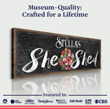 Personalized She Shed Sign VI - Tailored Canvases - Flyclothing LLC