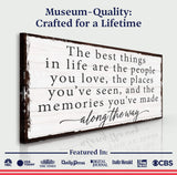 The Best Things In Life Sign IV - Tailored Canvases - Flyclothing LLC