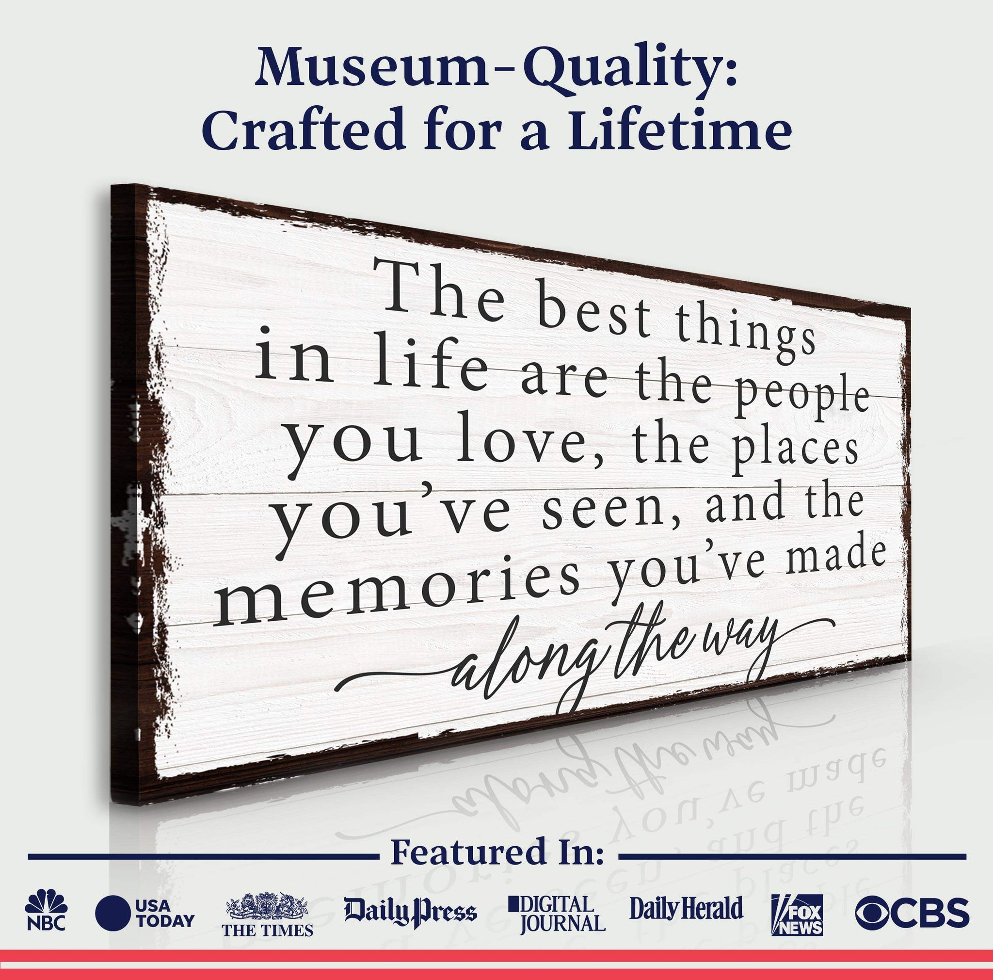 The Best Things In Life Sign IV - Tailored Canvases - Flyclothing LLC