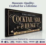 Cocktail Bar And Lounge Sign - Tailored Canvases - Flyclothing LLC