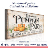 Personalized Pumpkin Patch Sign III - Tailored Canvases - Flyclothing LLC