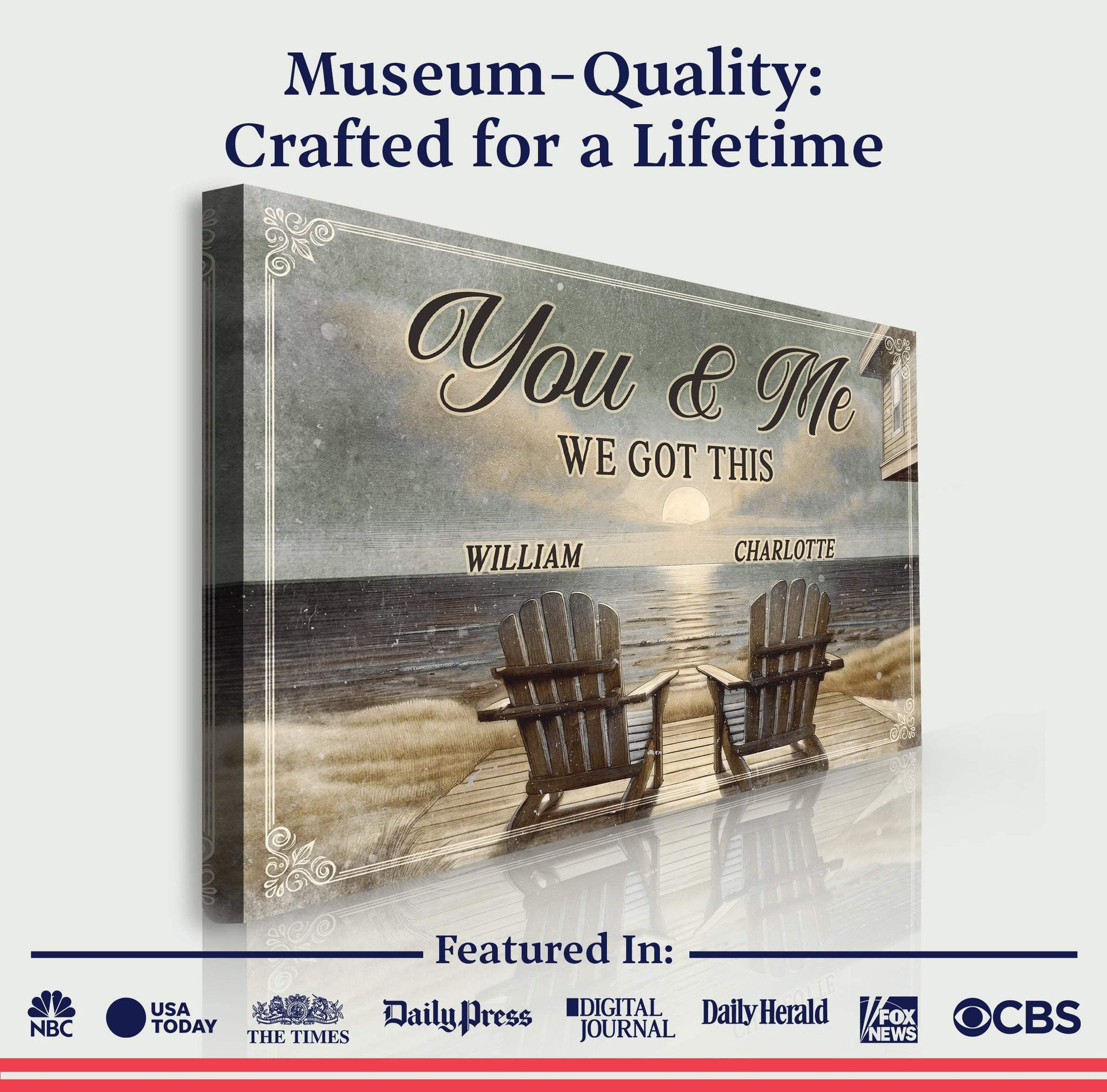 Ranch House Porch Themed We Got This Couple Sign - Tailored Canvases - Flyclothing LLC