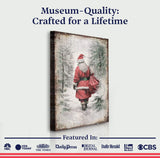 Vintage Christmas Santa Claus Wall Art V - Tailored Canvases - Flyclothing LLC