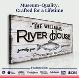 Personalized River House Sign - Tailored Canvases - Flyclothing LLC