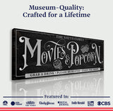 Personalized Movies & Popcorn Sign - Tailored Canvases - Flyclothing LLC