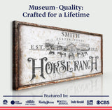 Rustic Vintage Horse Ranch Farmhouse Sign III - Tailored Canvases - Flyclothing LLC