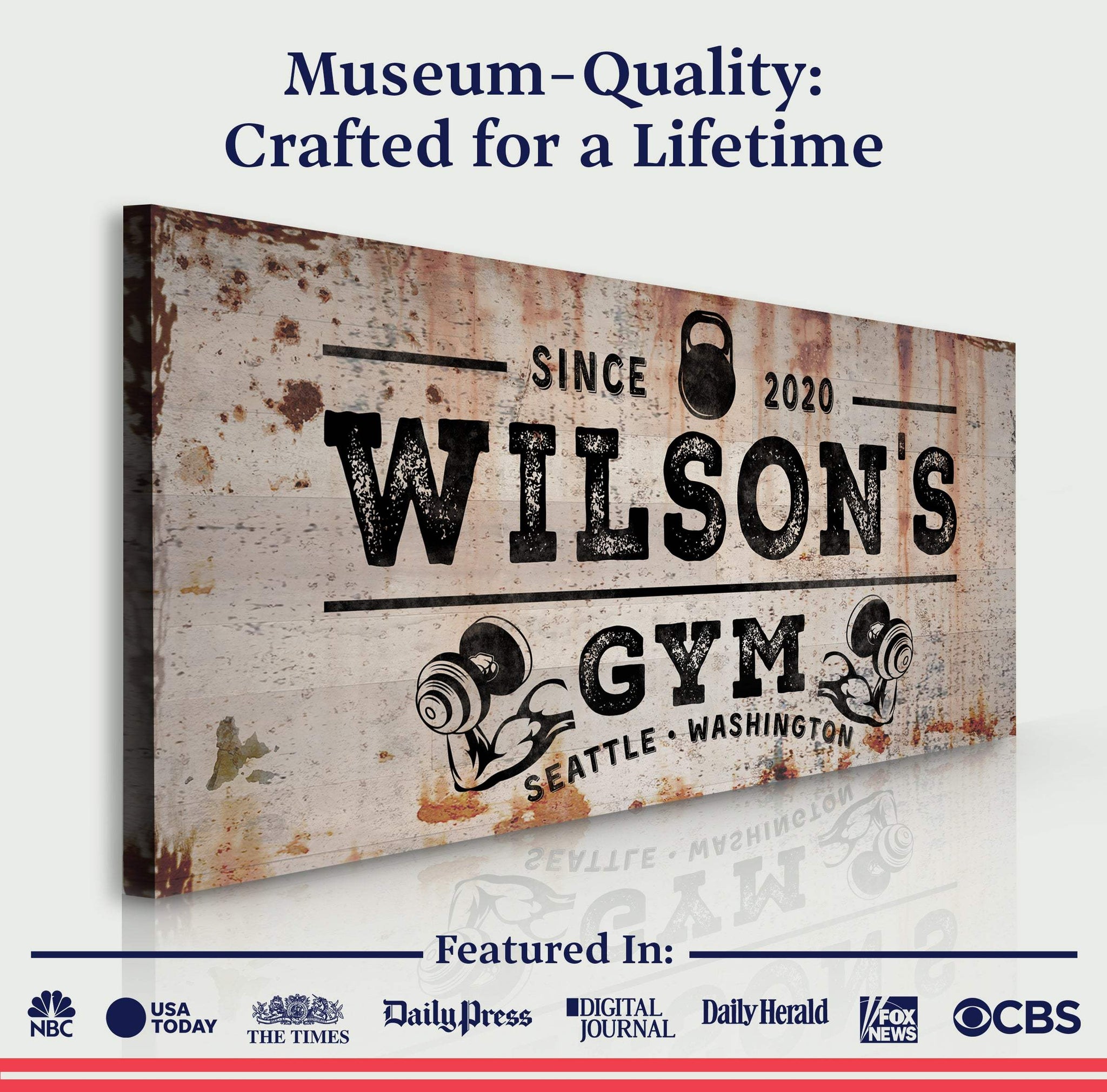 Gym Sign VI - Tailored Canvases - Flyclothing LLC