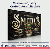 Personalized Family Steampunk Sign - Tailored Canvases - Flyclothing LLC