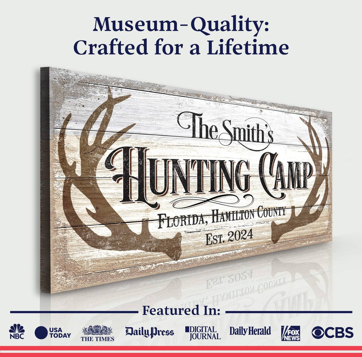 Hunting Camp Family Sign - Tailored Canvases - Flyclothing LLC